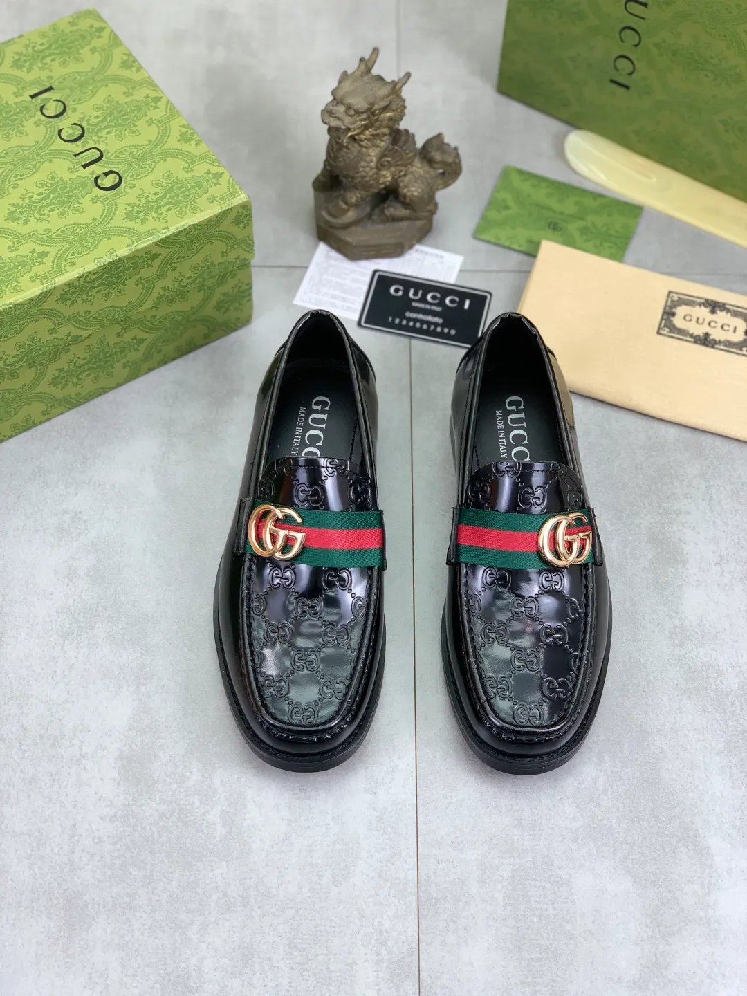 Men's men's shoes 💰P480 [New style] Water-dyed cowhide 💰💎💎💎 [Gucci] GUCCI high-end men's formal business leather shoes, original order 1:1 authentic goods! Original imported high-end open-edge beaded calfskin, original metal buckle, imported first-layer cowhide lining for feet, original outsole, men's shoe size: 38-45, 4️⃣ colors available